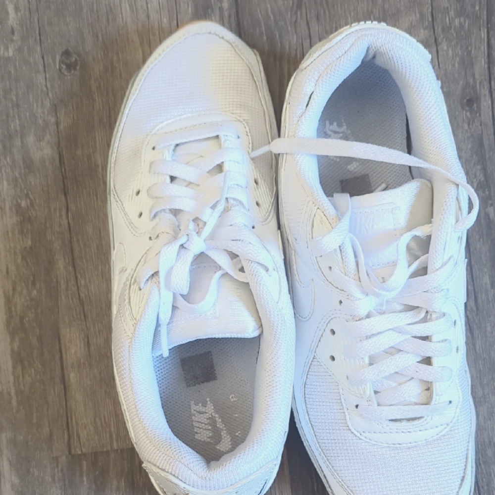 Nike White Air Max 90 Athletic Shoes